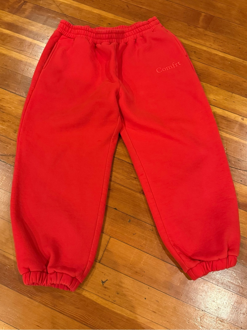 Comfrt "Minimalist Sweatpants" in Crimson Red size 2XL